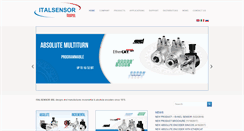 Desktop Screenshot of italsensor.com